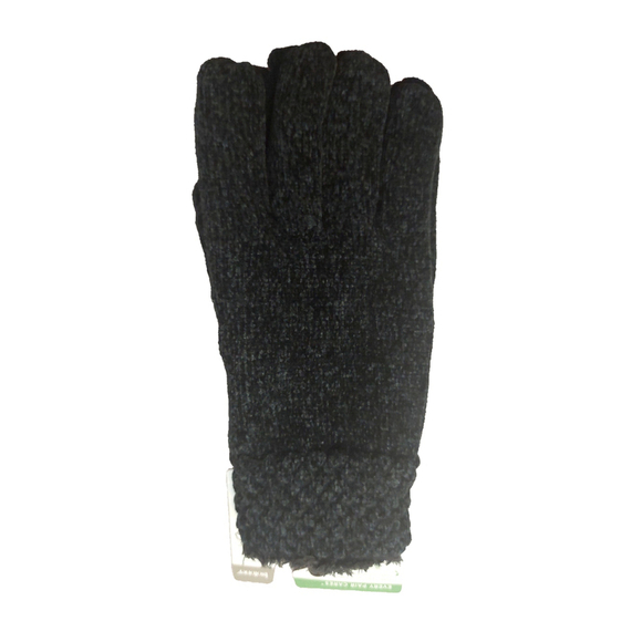 Isotoner Signature Black Chenille Cable-Knit Gloves Sz One Size NWT - Picture 6 of 11